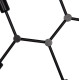 Φωτιστικο οροφησ 4-φωτο lighty hm7405.11 μεταλλο σε μαυρο 57x5x52υεκ. **