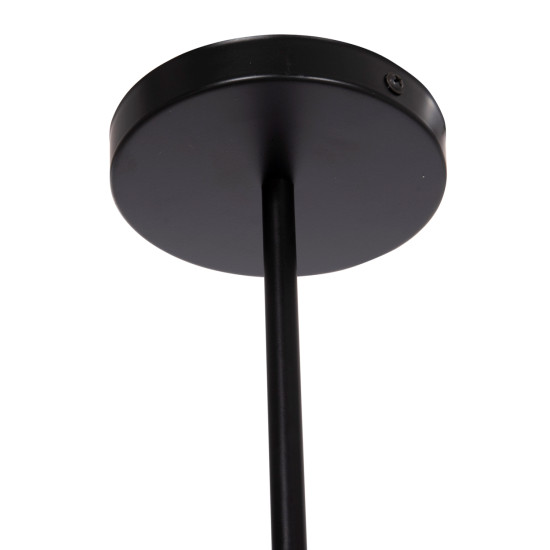 Φωτιστικο οροφησ 4-φωτο lighty hm7405.11 μεταλλο σε μαυρο 57x5x52υεκ. **