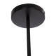 Φωτιστικο οροφησ 4-φωτο lighty hm7405.11 μεταλλο σε μαυρο 57x5x52υεκ. **