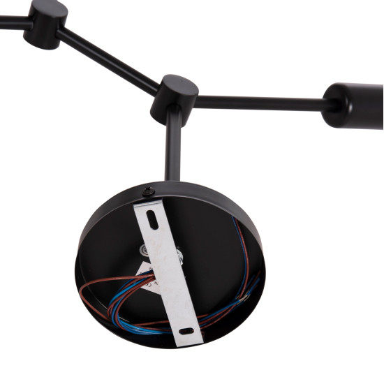 Φωτιστικο οροφησ 4-φωτο lighty hm7405.11 μεταλλο σε μαυρο 57x5x52υεκ. **