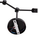 Φωτιστικο οροφησ 4-φωτο lighty hm7405.11 μεταλλο σε μαυρο 57x5x52υεκ. **