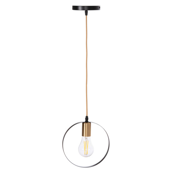 CEILING PENDANT LAMP KRENT HM7425.11 BLACK-GOLD 20x4x125Hcm. **