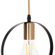 CEILING PENDANT LAMP KRENT HM7425.11 BLACK-GOLD 20x4x125Hcm. **