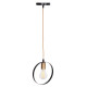CEILING PENDANT LAMP KRENT HM7425.11 BLACK-GOLD 20x4x125Hcm. **