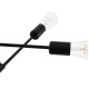 Φωτιστικο οροφησ πολυφωτο lighty hm7427.11 μεταλλο σε μαυρο 51x51x23υεκ. **