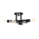 Φωτιστικο οροφησ πολυφωτο lighty hm7428.11 μεταλλο σε μαυρο 28x28x15υεκ. **