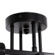 Φωτιστικο οροφησ πολυφωτο lighty hm7428.11 μεταλλο σε μαυρο 28x28x15υεκ. **