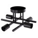 Φωτιστικο οροφησ πολυφωτο lighty hm7428.11 μεταλλο σε μαυρο 28x28x15υεκ. **