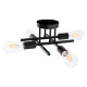 Φωτιστικο οροφησ πολυφωτο lighty hm7428.11 μεταλλο σε μαυρο 28x28x15υεκ. **