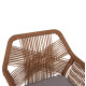Πολυθρονα topin hm6048.11 αλουμινιο λευκο-p.e. rattan μπεζ 59x63x81υεκ **