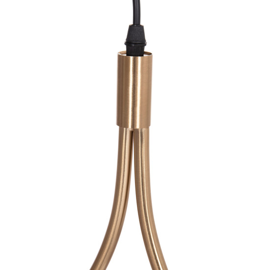 Φωτιστικο οροφησ droplet hm7503.12 μεταλλο σε χρυσο-λευκοσ γλομποσ 23,5x12x147υεκ. **