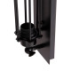 Απλικα τοιχου 2φωτη beacon hm4463 μεταλλο σε μαυρο 10x10x47υεκ. **