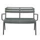 Παγκακι πολυπροπυλενιου 2θεσιο korver hm6332.05 dark olive green 113x65x76υεκ. **