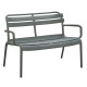Παγκακι πολυπροπυλενιου 2θεσιο korver hm6332.05 dark olive green 113x65x76υεκ. **