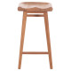 Σκαμπο μπαρ bolmar hm18108 ξυλο τεακ σε φυσικο 40.5x44x74υεκ. **