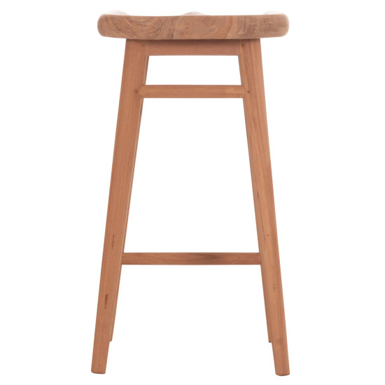 Σκαμπο μπαρ bolmar hm18108 ξυλο τεακ σε φυσικο 40.5x44x74υεκ. **
