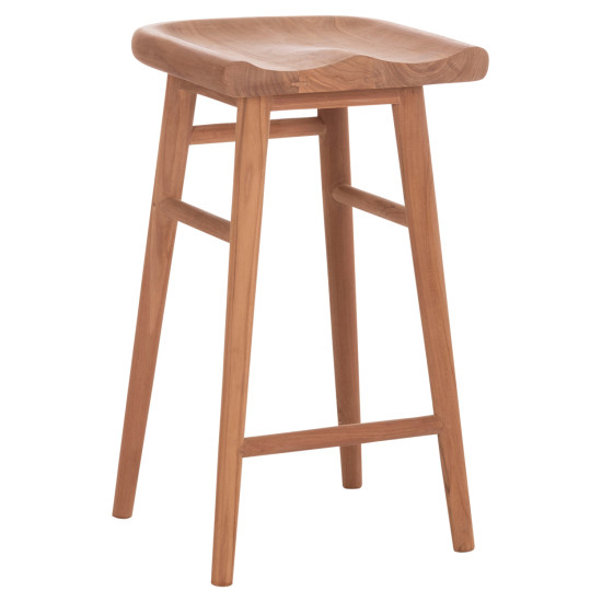 Σκαμπο μπαρ bolmar hm18108 ξυλο τεακ σε φυσικο 40.5x44x74υεκ. **