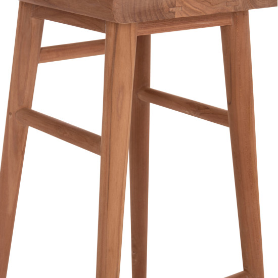 Σκαμπο μπαρ bolmar hm18108 ξυλο τεακ σε φυσικο 40.5x44x74υεκ. **