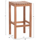 Σκαμπο μπαρ nikol hm18109 ξυλο τεακ σε φυσικο 40x40x77υεκ. ** Σκαμπο μπαρ nikol hm18109 ξυλο τεακ σε φυσικο 40x40x77υεκ. **