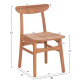 Καρεκλα τραπεζαριασ εξ.χωρου robbie hm18115 ξυλο teak--φυσικο 48x51x82υεκ. **