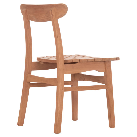 Καρεκλα τραπεζαριασ εξ.χωρου robbie hm18115 ξυλο teak--φυσικο 48x51x82υεκ. **