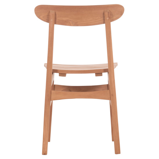 Καρεκλα τραπεζαριασ εξ.χωρου robbie hm18115 ξυλο teak--φυσικο 48x51x82υεκ. **
