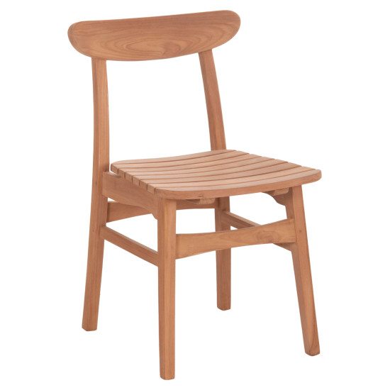 Καρεκλα τραπεζαριασ εξ.χωρου robbie hm18115 ξυλο teak--φυσικο 48x51x82υεκ. **