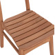 Καρεκλα τραπεζαριασ εξ.χωρου robbie hm18115 ξυλο teak--φυσικο 48x51x82υεκ. **