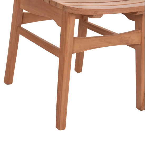 Καρεκλα τραπεζαριασ εξ.χωρου robbie hm18115 ξυλο teak--φυσικο 48x51x82υεκ. **