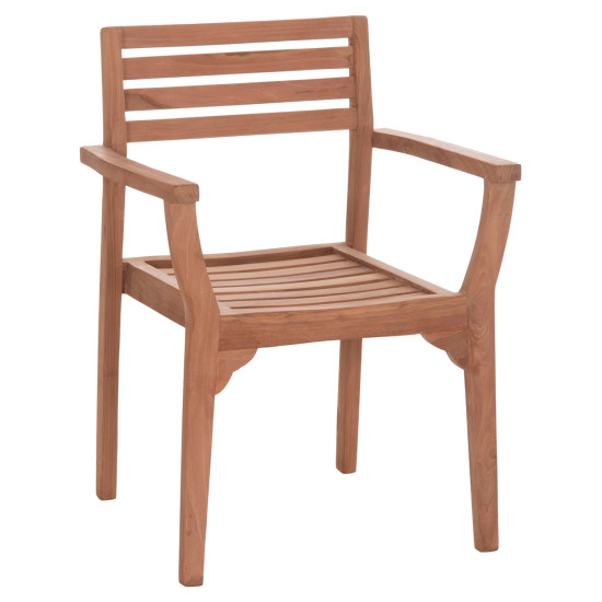 ΠΟΛΥΘΡΟΝΑ ΕΞΩΤ.ΧΩΡΟΥ ERMIONI HM18129 ΞΥΛΟ TEAK--ΦΥΣΙΚΟ ΧΡΩΜΑ 60x59x84Υεκ. - 2τεμ **