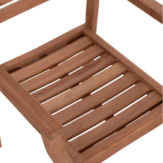 ΠΟΛΥΘΡΟΝΑ ΕΞΩΤ.ΧΩΡΟΥ ERMIONI HM18129 ΞΥΛΟ TEAK--ΦΥΣΙΚΟ ΧΡΩΜΑ 60x59x84Υεκ. - 2τεμ **