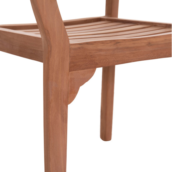 ΠΟΛΥΘΡΟΝΑ ΕΞΩΤ.ΧΩΡΟΥ ERMIONI HM18129 ΞΥΛΟ TEAK--ΦΥΣΙΚΟ ΧΡΩΜΑ 60x59x84Υεκ. - 2τεμ **