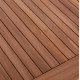 Τραπεζι μπαρ cranston hm18111 ξυλο τεακ--φυσικο χρωμα 120x60x105υεκ. **
