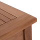 Τραπεζι μπαρ cranston hm18111 ξυλο τεακ--φυσικο χρωμα 120x60x105υεκ. **