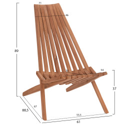 Πολυθρονα lounge πτυσσομενη shigao hm18112 ξυλο teak--φυσικο 61x88.5x89υεκ. ** Πολυθρονα lounge πτυσσομενη shigao hm18112 ξυλο teak--φυσικο 61x88.5x89υεκ. **