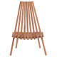 Πολυθρονα lounge πτυσσομενη shigao hm18112 ξυλο teak--φυσικο 61x88.5x89υεκ. **