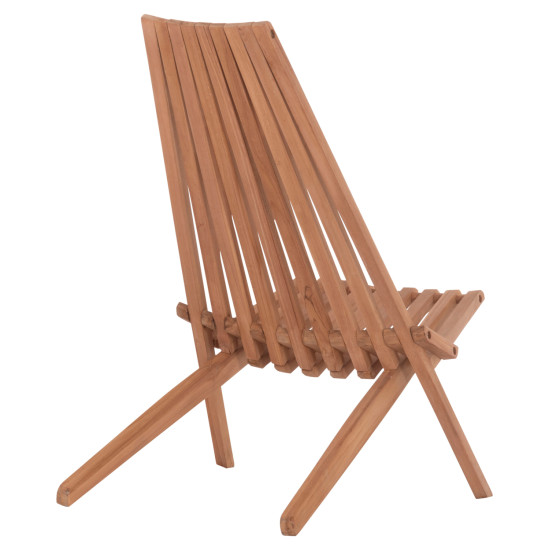 Πολυθρονα lounge πτυσσομενη shigao hm18112 ξυλο teak--φυσικο 61x88.5x89υεκ. **