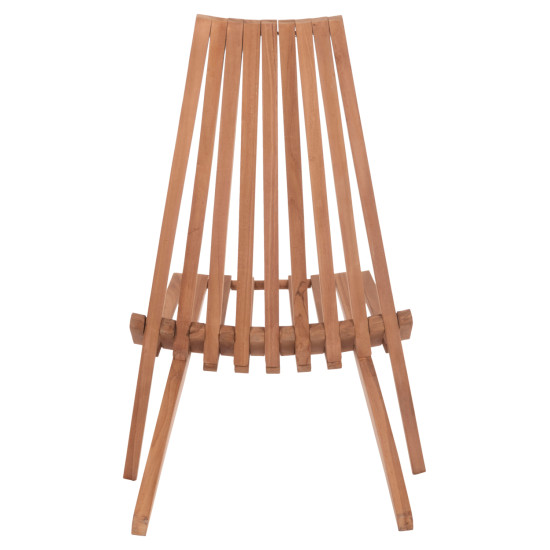 Πολυθρονα lounge πτυσσομενη shigao hm18112 ξυλο teak--φυσικο 61x88.5x89υεκ. **
