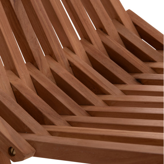 Πολυθρονα lounge πτυσσομενη shigao hm18112 ξυλο teak--φυσικο 61x88.5x89υεκ. **