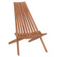 Πολυθρονα lounge πτυσσομενη shigao hm18112 ξυλο teak--φυσικο 61x88.5x89υεκ. **