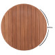 Επιφανεια τραπεζιου στρογγυλη hm18132 ξυλο teak--φυσικο φ60x4(πάχος)εκ. **