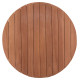 Επιφανεια τραπεζιου στρογγυλη hm18132 ξυλο teak--φυσικο φ60x4(πάχος)εκ. **
