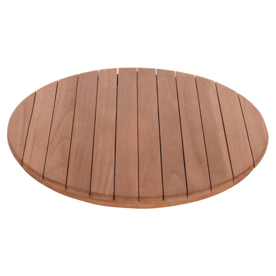 Επιφανεια τραπεζιου στρογγυλη hm18132 ξυλο teak--φυσικο φ60x4(πάχος)εκ. **