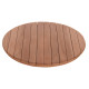 Επιφανεια τραπεζιου στρογγυλη hm18132 ξυλο teak--φυσικο φ60x4(πάχος)εκ. **