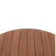 Επιφανεια τραπεζιου στρογγυλη hm18132 ξυλο teak--φυσικο φ60x4(πάχος)εκ. **