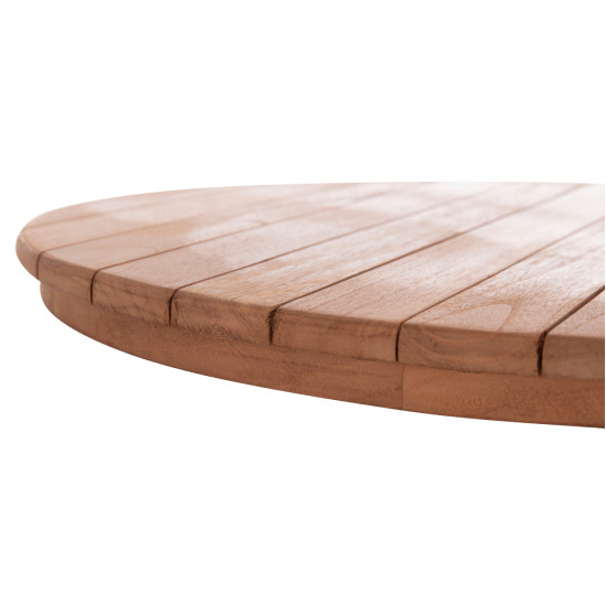 Επιφανεια τραπεζιου στρογγυλη hm18132 ξυλο teak--φυσικο φ60x4(πάχος)εκ. **