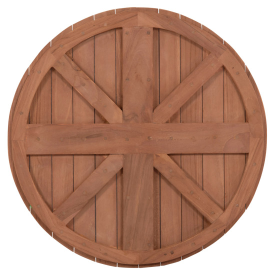 Επιφανεια τραπεζιου στρογγυλη hm18132 ξυλο teak--φυσικο φ60x4(πάχος)εκ. **