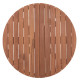 Επιφανεια τραπεζιου στρογγυλη hm18133 ξυλο teak--φυσικο φ70x4(πάχος)εκ. **