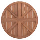 Επιφανεια τραπεζιου στρογγυλη hm18133 ξυλο teak--φυσικο φ70x4(πάχος)εκ. **