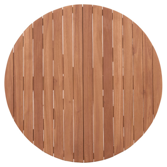 Επιφανεια τραπεζιου στρογγυλη hm18134 ξυλο teak--φυσικο φ80x4(πάχος)εκ. **